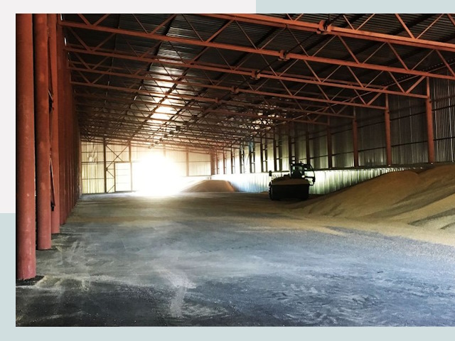 Строительство зернохранилищ в Анжеро-Судженске