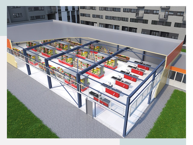 Строительство магазинов в Анжеро-Судженск от 615 руб. за м²