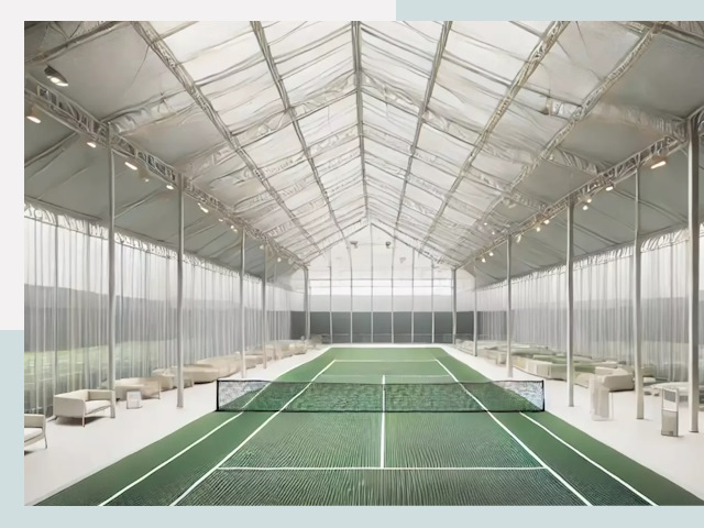 Строительство теннисных кортов в Анжеро-Судженске