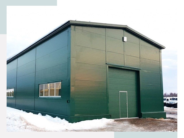 Двускатные ангары в Анжеро-Судженске