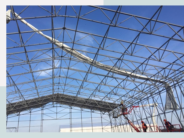 Шатровые ангары от 615 руб. в Анжеро-Судженске и Кемеровской области