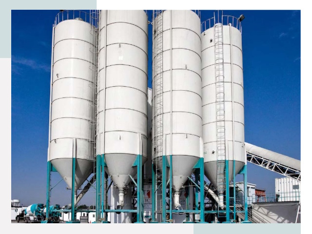 Строительство цементных силосов в Анжеро-Судженске