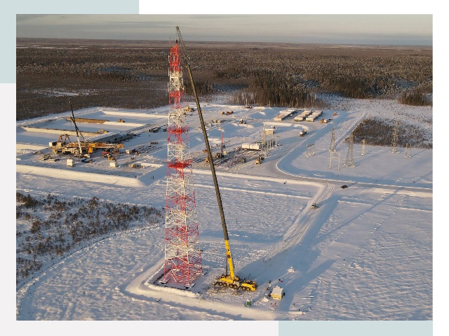 Мачты связи в Анжеро-Судженске