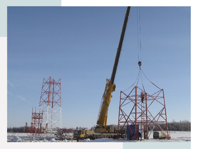 Монтаж вышек связи в Анжеро-Судженске