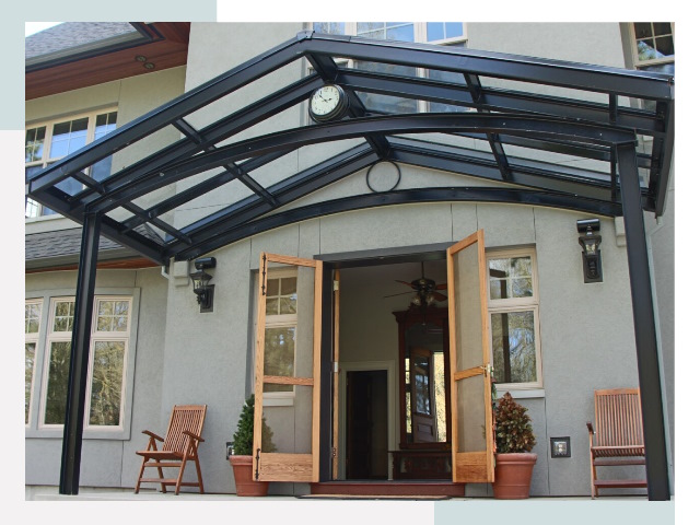 Козырьки металлические в Анжеро-Судженске