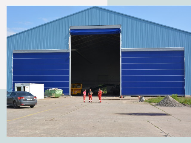 Ангарные ворота в Анжеро-Судженск от СтальСтрой-Нжр по цене 615 руб.