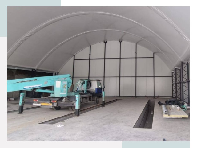 Внутреннее оснащение ангаров в Анжеро-Судженске