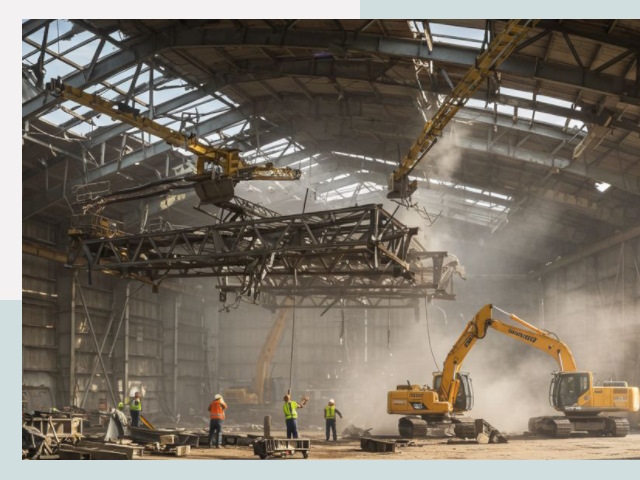 Демонтаж ангаров в Анжеро-Судженске от 615 руб. за м²