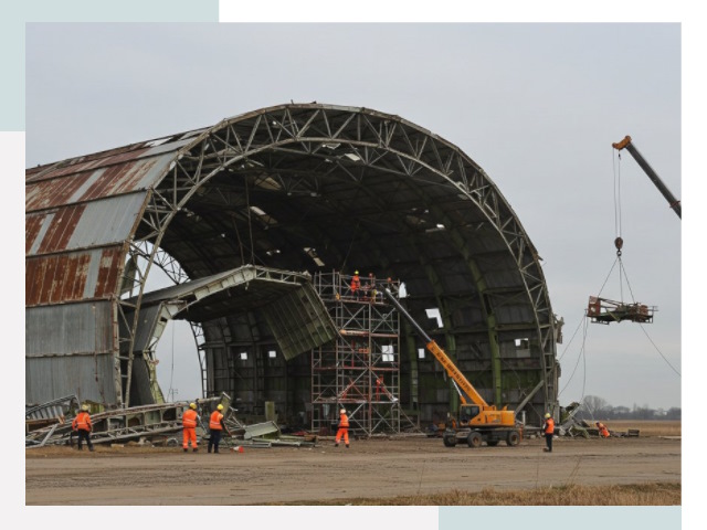 Демонтаж ангаров в Анжеро-Судженске