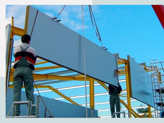 Монтаж сэндвич-панелей в Анжеро-Судженске от 615 руб.